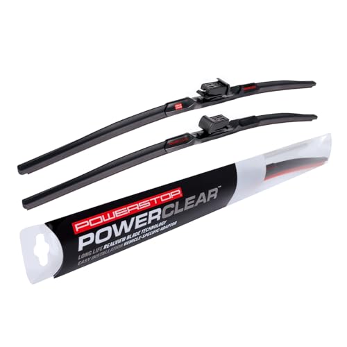 Image of PowerClear by PowerStop - PCK-2424-3 - Front 24 inch + 24 inch Windshield Wiper Blade Set, Top Lock For Toyota Tundra 2022 [Model Specific]