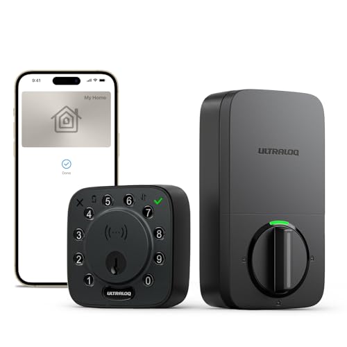 ULTRALOQ Bolt NFC Smart Lock with Apple Home Key, HomeKit, Keyles...