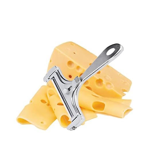 Adjustable Heavy Duty Aluminium Alloy Cheese Slicer,Slicers With Wire for Soft & Semi-Hard Cheeses,Perfectly for Kitchen Cooking Hand Held Cheese Cutter