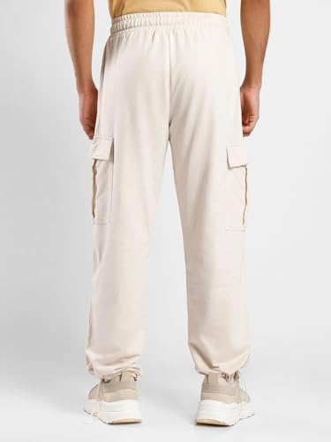Image of Nobero Joggers for Men | Oversized Fit | Elasticated Waist with Drawcord | Soft & Breathable Fabric | Loose Track Pants | Casual & Streetwear
