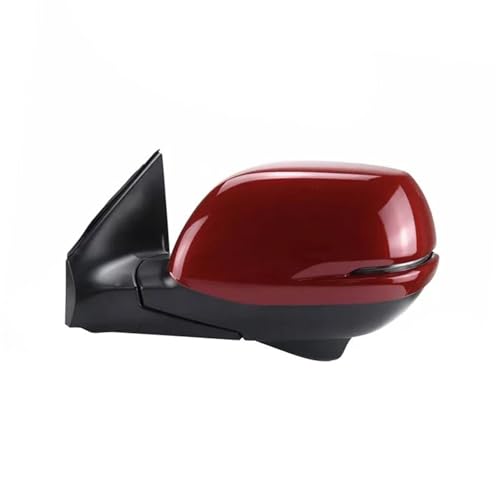 バックミラーアセンブリ サイドミラーアセンブリ に適合する CRV に適合する CR-V 2017-2022 自動電動折りたたみ式カメラヒーター付きターンシグナル 完全なバックミラー(赤,12Wire L)