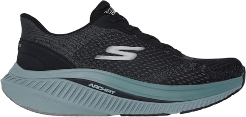 Skechers - Mens Go Walk Max Cushioning Arch Fit - Jonah Slip On Shoes, Color Black/Green, Size: 12 M US4