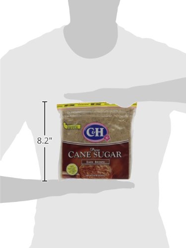 C&H Pure Cane, Granulated Dark Brown Sugar, 2 lb