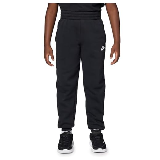 Nike K NSW Club FLC JGGR LBR Pants, Schwarz/Weiß, 36-41 Unisex