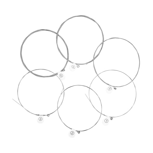 HAMPPLIES 6 piezas Cuerdas Guitarra Eléctricas Resistentes Corrosión de Duraderas para Guitarristas...