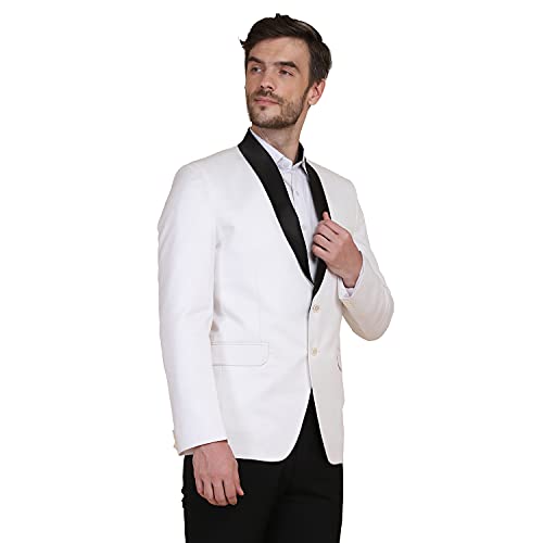 Image of TAHVO Grey Notched Lapel Blazer with Hanky