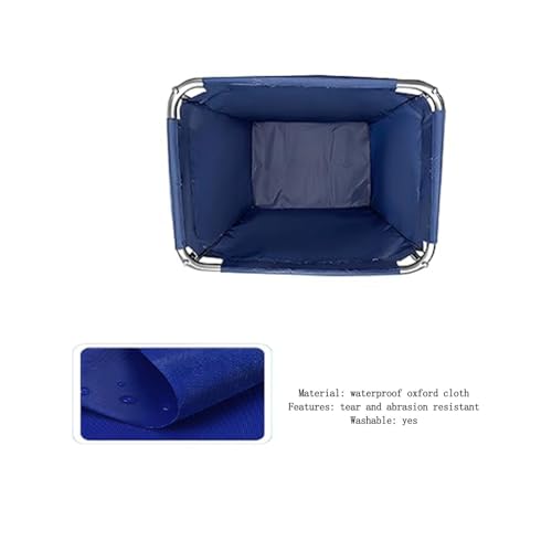 Bolsa para carrito de lavandería impermeable de sustitución rectangular 400 L 4