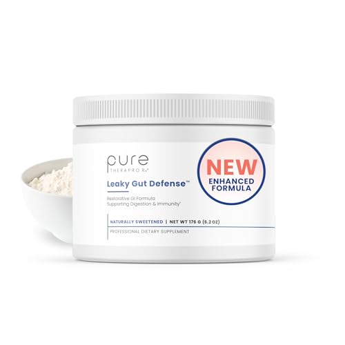 Pure Therapro Rx Leaky Gut Defense - Gut Health Supplement with L-Glutamine, Licorice Root Extract, Marshmallow Root, Aloe Leaf, Larch Arabinogalactan - Made in USA - 30 Servings Powder