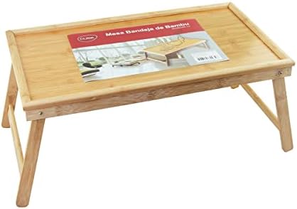 Mesa Servir Café Da Manhã Bandeja Madeira Bambu