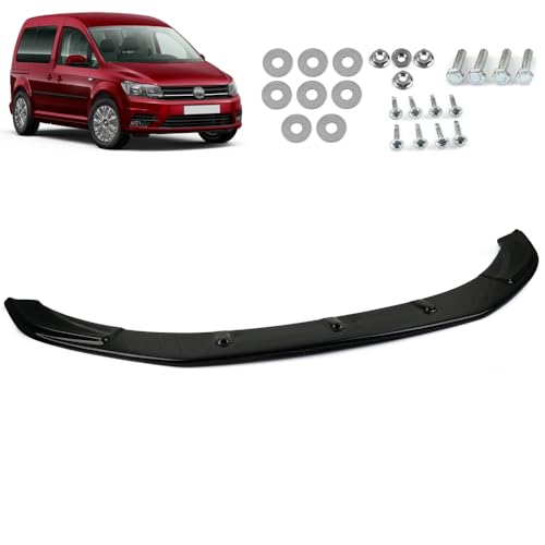 ROBUST Front Lower Bumper Splitter Spoiler Lip Abs Gloss Black for Volkswagen Caddy 2016-2019