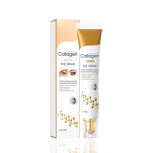 Collagène Crème Yeux Anti-Âge et Anti-Rides, Crème Contour des Yeux, Soin Contour desyeux, Hydratant Nourrissant Longue Durée Tenseurs, liftante et...