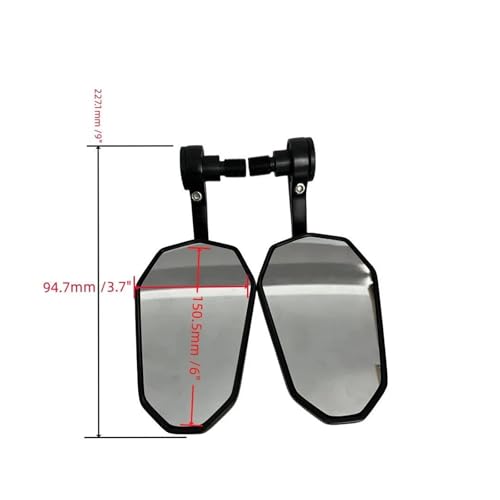 Espejo retrovisor lateral para manillar de motocicleta MT-07 FZ6 TMAX 4