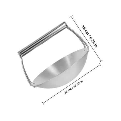 Wok de acero inoxidable con mango 12.5 pulgadas miniatura 2