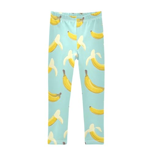 ALAZA Girls' Leggings Children's Yoga Pants Skinny Printed Dance Banana Comfortable 4T
