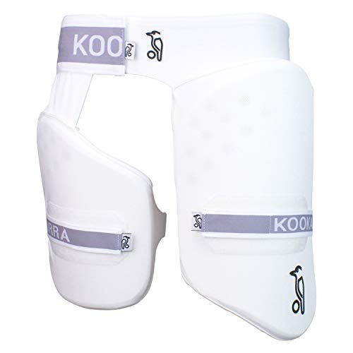 Kookaburra Cricket Unisexs Pro 250 Thigh Guard Protection White Adult Right Hand 3D29107C