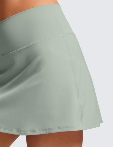 Image of CRZ YOGA Butterluxe High Waisted Tennis Skirts | Built-in Shorts with Pockets, Extremely Soft, Casual, A Line, Stretchy, Mini, Skort for Women