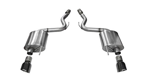 Corsa 14329BLK Axle Back Exhaust with Black Tip (Ford Mustang GT)