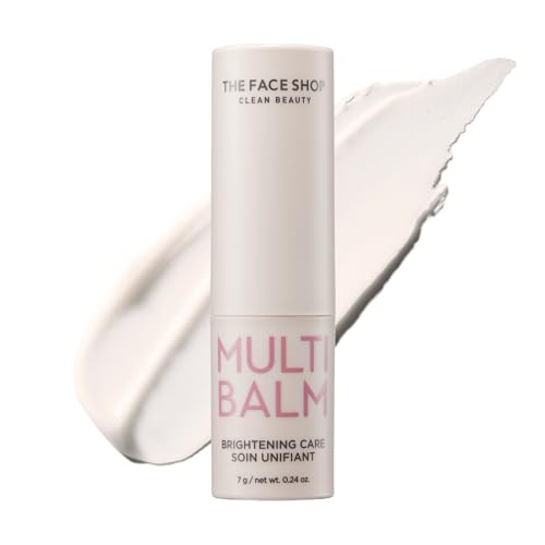 The Face Shop Brightening Care Multi Balm, Instant Glow Stick, Dark Spot Remover, Hyperpigmentation Treatment, Korean Skin Care with Vitamin C & E, All-in-One Moisturizer for Face, Lip & Under Eye