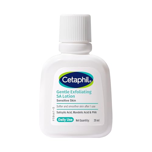 Image of Cetaphil Gentle Exfoliating SA Lotion 29ml | Lightweight Daily Moisturizer with Salicylic Acid, Mandelic Acid & Gluconolactone | 48 Hr Hydration & Gentle Exfoliation | For Sensitive Skin