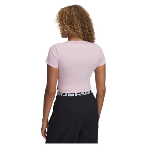 T-shirt Under Armour Rival Rib Baby avec Maille Extensible Douce - 2