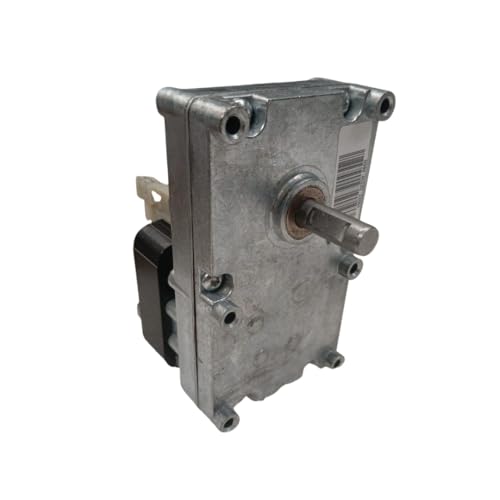 Motorreductor Merkle para estufa de pellets S10997, MK GF64221, eje 9,52 mm, 1,1 rpm, sentido horario