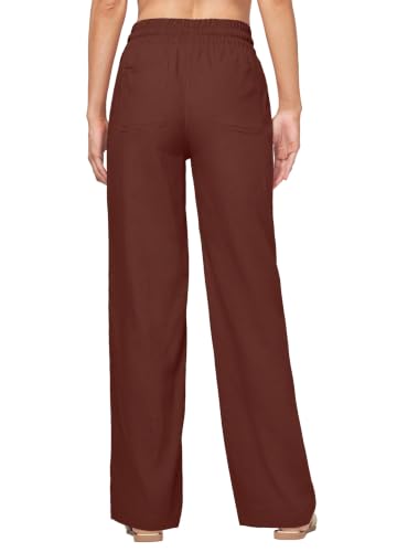 Image of Willit Women Linen Pants Wide Leg Palazzo Trousers 29 inch /31 inch / 33 inch
