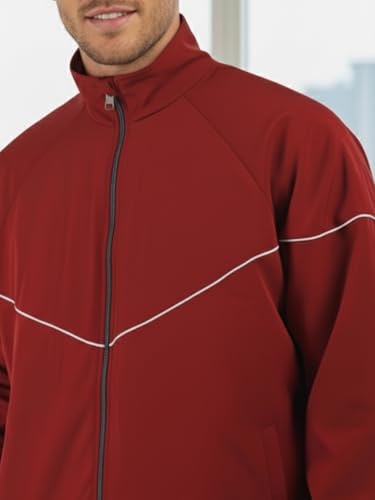 Image of CHKOKKO Sunscreen Jacket for Men Hooded Zipper Sports Jacket | UV Protection UPF 50+ | Sun Protective | Lightweight Breathable | Riding Biker | Outdoor Travel Gym Running