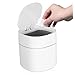 BCOATH 1 Set Desktop Trash Can Trash Can with Lid Mini Trash Bags Garbage Bags Desktop Garbage Can Mini Kitchen Trash Can Tabletop Trash Can Desk Garbage Can Plastic Small Desk Push Type