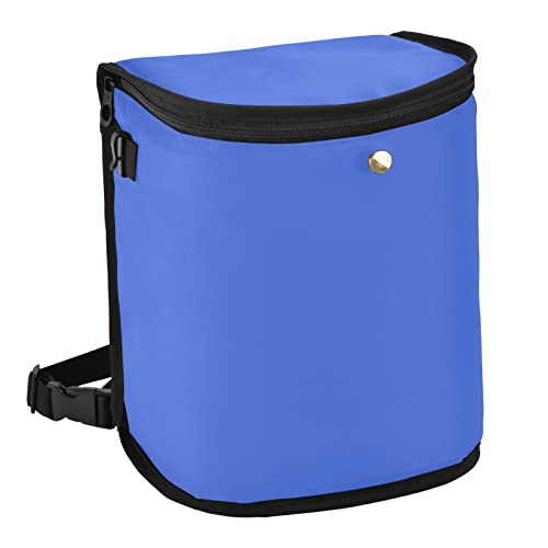 Image of Wudan Small Car Trash Can Royal Blue Accessories for Garbage Storage Organizer with Lid Waterproof Portable Auto and Truck Interior Seat Bin