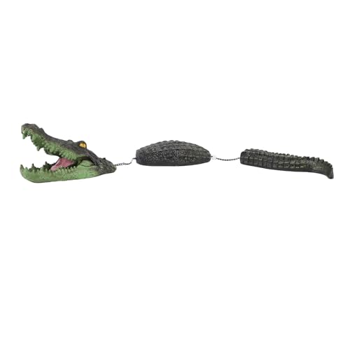 Estanque decorado con cocodrilo flotante de 3 segmentos contra aves 5
