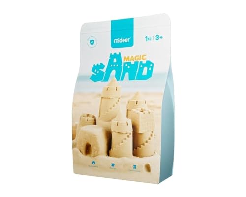 Mideer Magic Sand For Indoor and Outdoor Play Soft Moldy Play Sand for Boys & Girls Ages 3-12 (1 Kg)