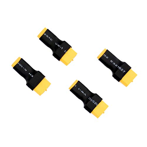 4 adaptadores macho XT30 a hembra XT60 pack 4 miniatura 3
