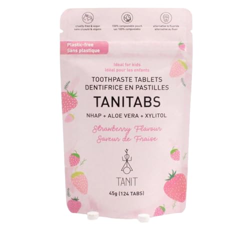 TANIT TANITABS Toothpaste Tablets Strawberry 124 Tablets