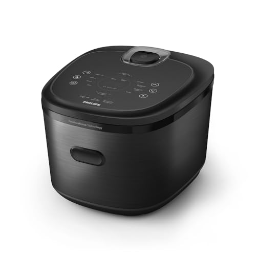 Philips Rice Cooker 7000 Series 1.5L Electric Rice Cooker with IH Heating FreshDefense Technology 11 Programs 3 Texture Options & OneTouch Quick Cook (HD5210/82)