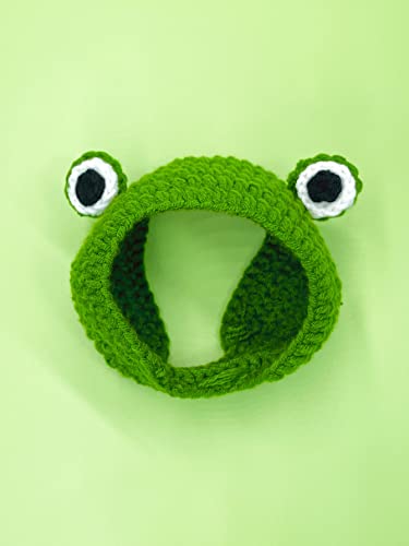 Qwinee Cat Costume Lion Head Frog Funny Mane Cat Hat Halloween Christmas Party Costume Headwear For Puppy Cat Kitten Small Dogs Green L #TOP1