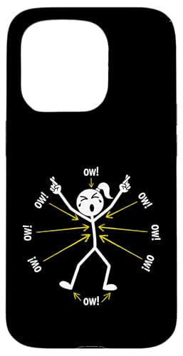 Ow Ow Ow Ow Stickman Figure Humorous Chronic Pain Awareness �X�}�z�P�[�X iPhone 15 Pro �p