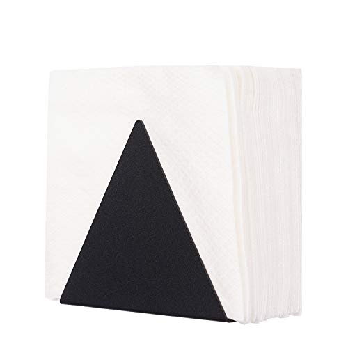Rustic Napkin Holder - Black Triangle Metal Napkin Holder For Table - Kitchen Napkin Dispenser - Kitchen Accessories - Restaurant Decor - Bar Accessories And Decor