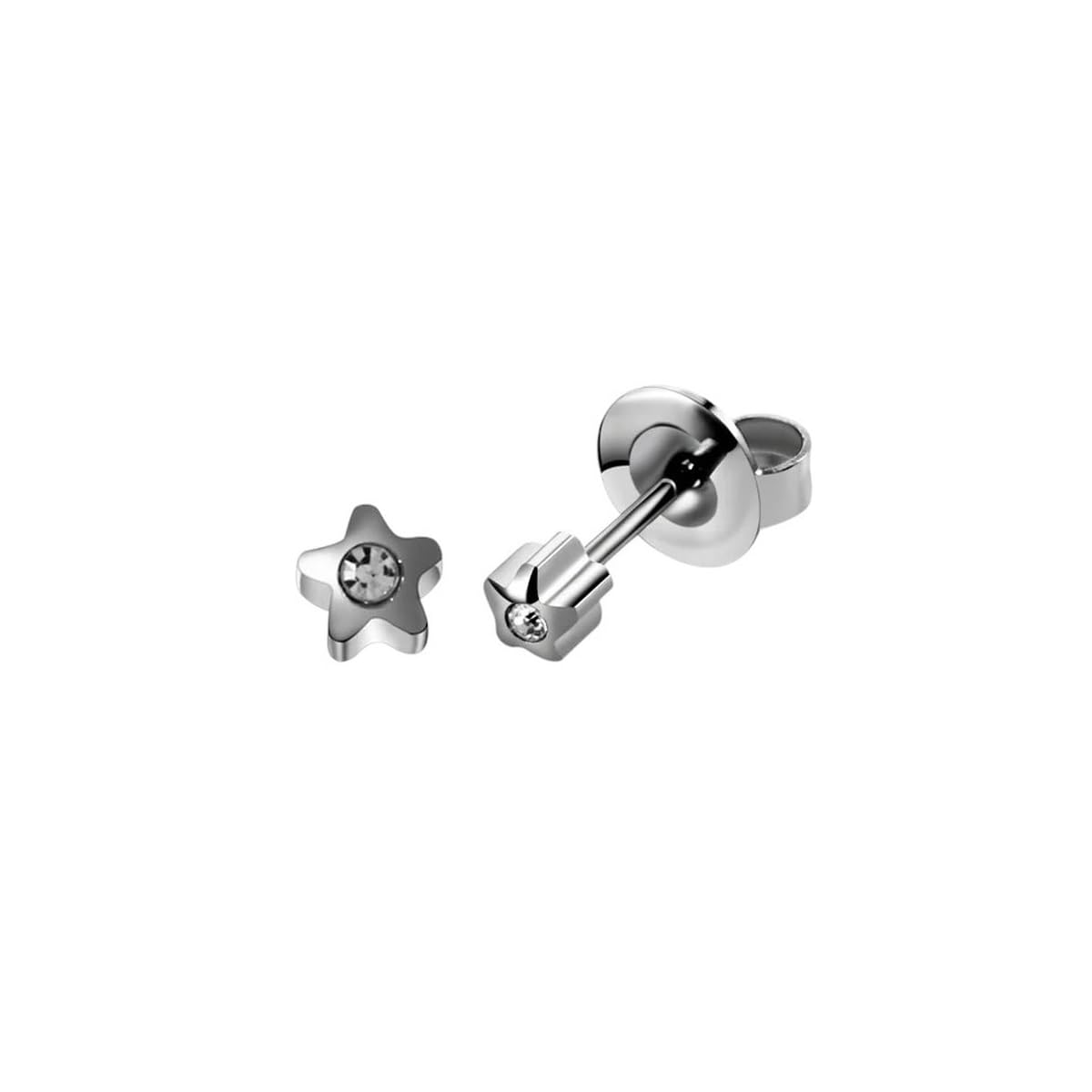 New 2025 Unisex 1Pc Disposable Sterile Ear Piercing Unit Cartilage Tragus Helix Tool Kit Build In Steel Stud Earring Star Ball Jewelry Fashion Trendy Accessories Creative Gift For Women And Men