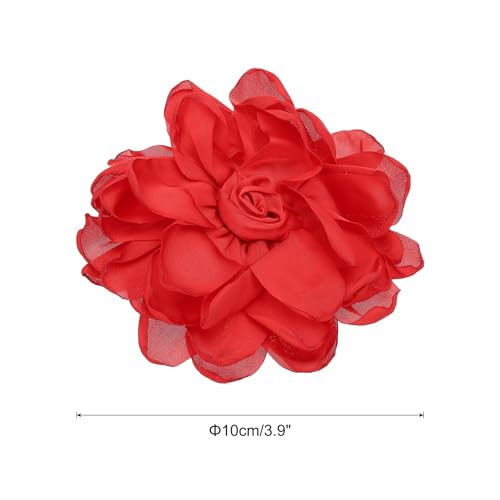 Image of PATIKIL Rose Flower Hair Clips, Fabric Brooch Pins for Women Wedding Party Dance Dress Clothes Accessories Valentine's Day Gifts