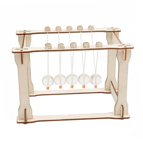 Beaupretty DIY Newton Schaukel Bausatz Physik Experimentierspielzeug für Erwachsene Wissenschaftliches Lernspielzeug zur Energie Impulserhaltung Kreatives Gleichgewichtsspielzeug Stressabbau