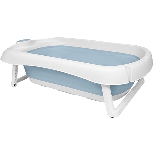 Buba Banheira Dobrável Silicone E Plástico Portátil (Azul)