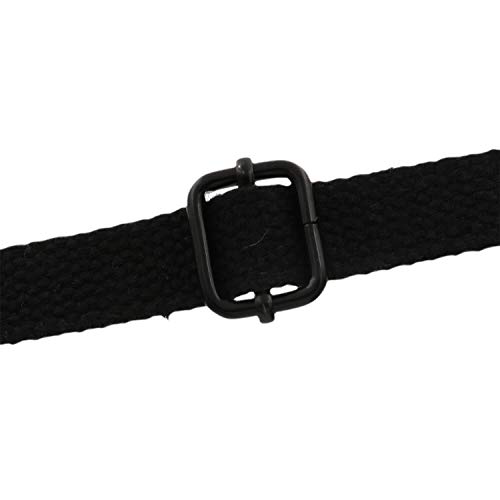 BIKICOCO Metal Slide Adjuster Buckle Tri-Glides with Movable Center Bar, for Straps, 0.8 x 0.6 Inch, Black, Pack of 50