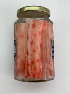 Romanov Cangrejo Real 100% Pata Cristal Lata Gourmet Delicatessen al natural (Cangrejo Real 50% patas envase cristal 190g)