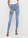 ONLY Damen Onlroyal Hw Sk Jeans Bb Bj13333 Noos, Light Blue Denim, M / 34L