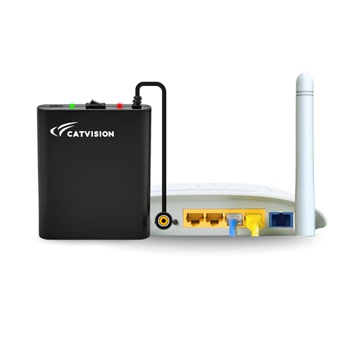Image of Catvision Mini UPS for Wi-Fi Routers I 12V-2A I Battery Backup Upto 4.5 Hours (Lab Tested) | Surge & Discharge Protection I 12 Months Warranty | Replaceable Battery | BIS Approved