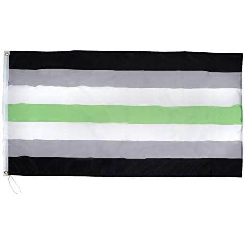 Agender Pride Flag - 3x5ft - Sleeve and Metal Grommets Cover