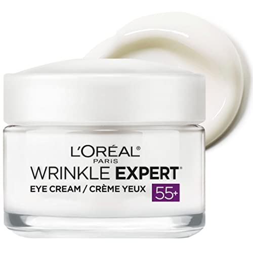 L’Oreal Paris Wrinkle Expert 55+ Anti-Wrinkle Eye Cream with Calcium, Reduce Crow’s feet, 0.5 Oz