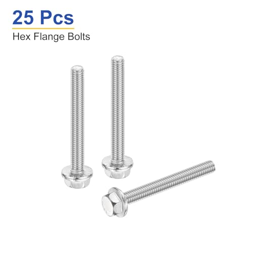 Tornillos de brida M8 en acero inoxidable 304, pernos de cabeza hexagonal ultra resistentes 3