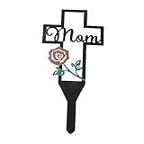 Bouchon de cimetière - 【taille et utilisation】: 30x15 cm, chaque piquet de croix commémoratif a une longue pointe, qui peut être directement insérée dans la pelouse et fixée fermement, ne vous inquiétez , soufflé par le vent et il peut exister devant le cimetière pendant longtemps pour confier votre chagrin.