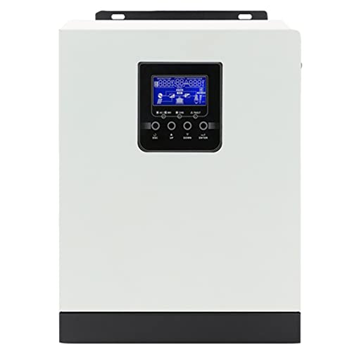 IYUESQ Inversor híbrido, inversor híbrido de Onda sinusoidal Pura de Alta frecuencia de 3 kVA y 2400 W, CC 24 V CA 220 V CA, inversor Solar MPPT, Controlador Solar de 40 A Integrado y Car